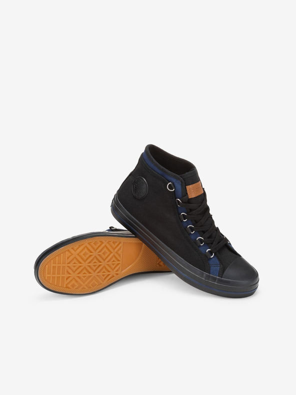 Ombre Clothing Čierne pánske tenisky Ombre Oblečenie T375