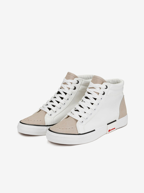 Ombre Clothing Béžovo-biele pánske tenisky Ombre Clothing T376