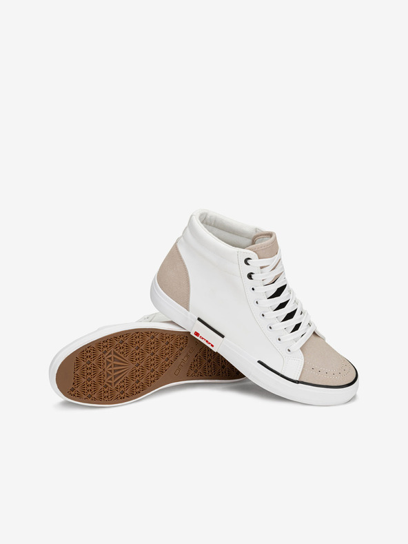 Ombre Clothing Béžovo-biele pánske tenisky Ombre Clothing T376