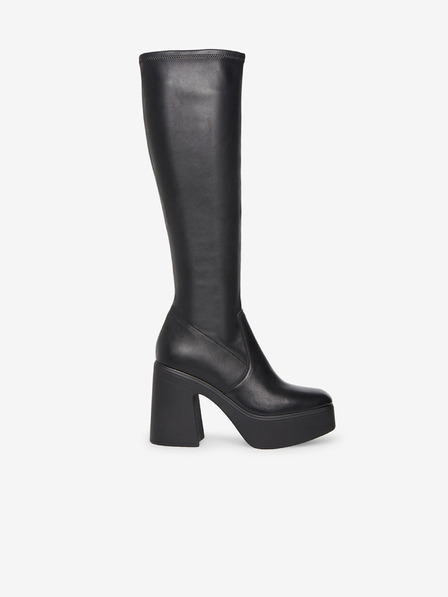 Steve Madden Čierne dámske čižmy Steve Madden Phoenix na podpätku