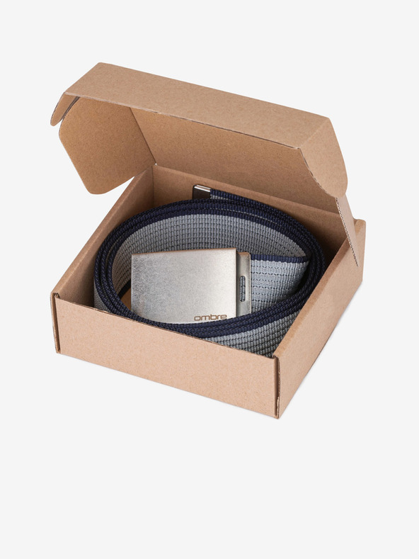 Ombre Clothing Šedý pánsky pásik Ombre Clothing