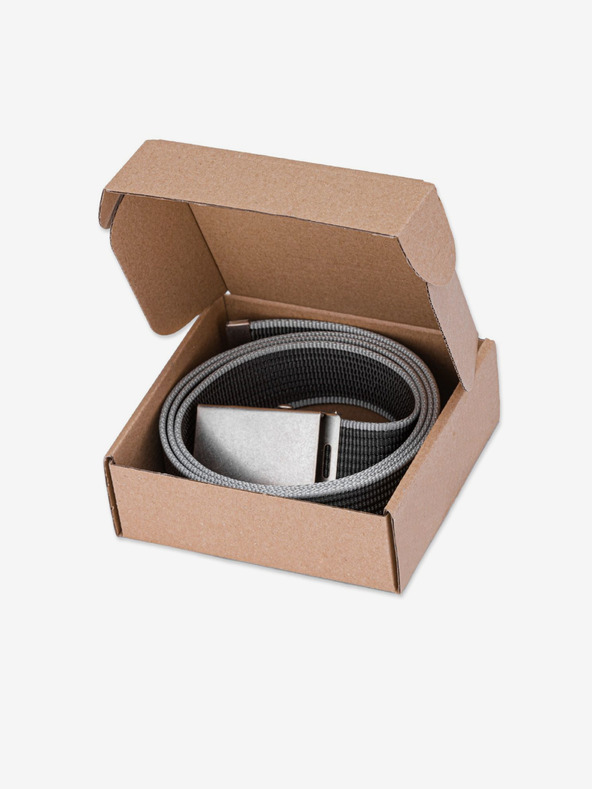 Ombre Clothing Pánsky látkový opasok - grafitový A364