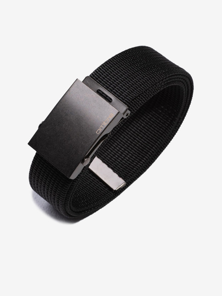 Ombre Clothing Čierny pánsky textilný opasok Ombre oblečenie
