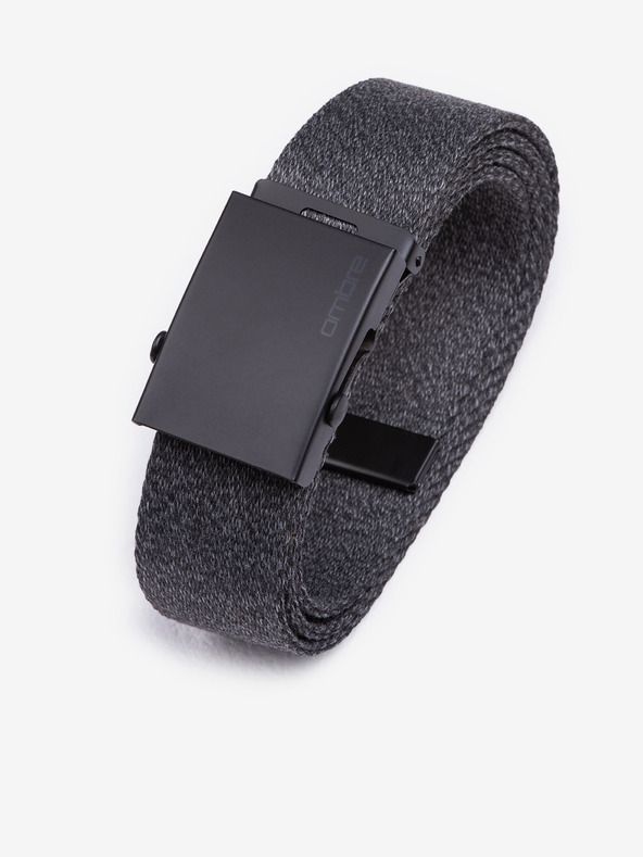 Ombre Clothing Pánsky opasok z látky - grafitový A647