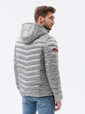 Ombre Clothing Ombre Clothing Pánska prechodná bunda šedá C368