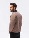 Ombre Clothing Béžová pánska bombera C516