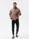 Ombre Clothing Béžová pánska bombera C516