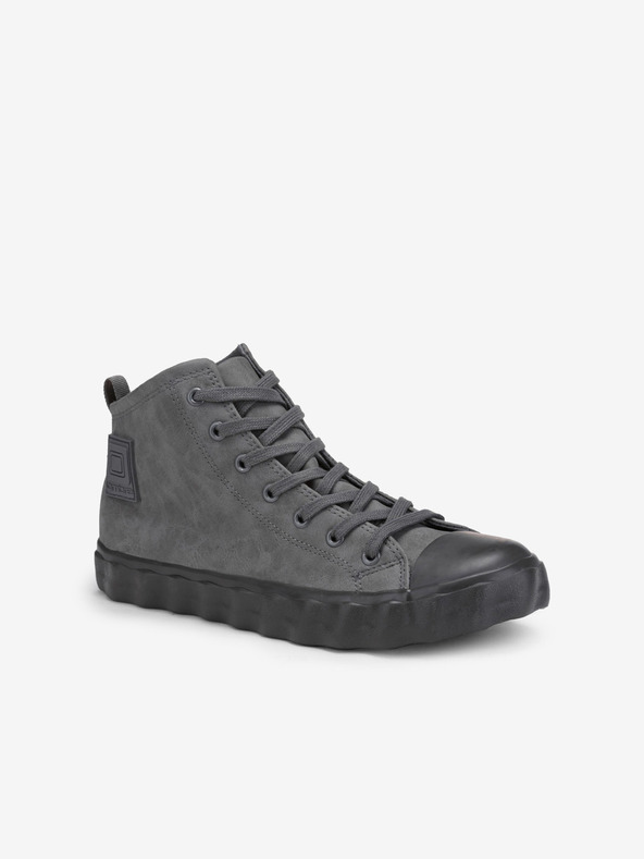 Ombre Clothing Šedé pánske členkové tenisky Ombre Oblečenie T374