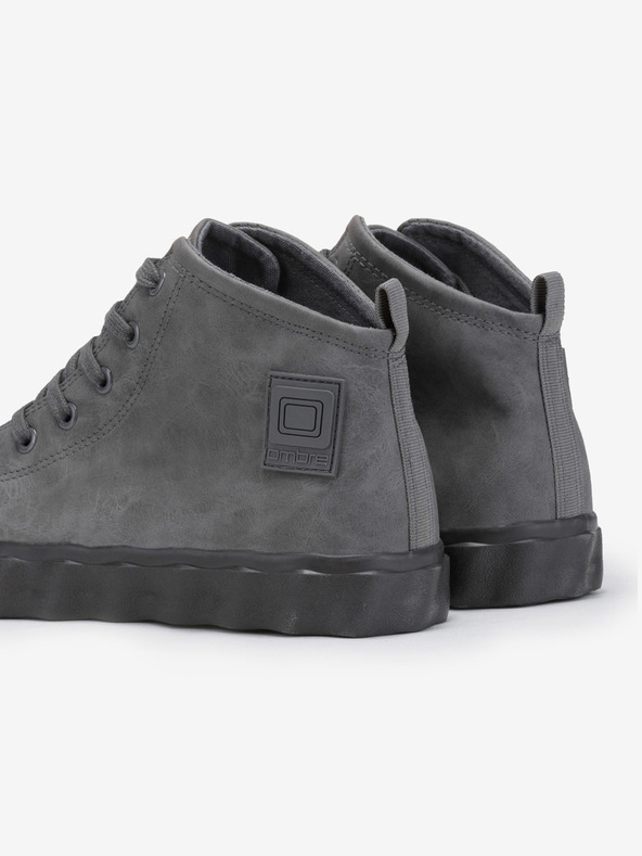 Ombre Clothing Šedé pánske členkové tenisky Ombre Oblečenie T374