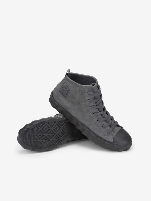 Ombre Clothing Šedé pánske členkové tenisky Ombre Oblečenie T374