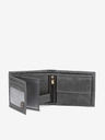 Ombre Clothing Šedá pánska kožená peňaženka Ombre Clothing