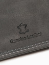 Ombre Clothing Šedá pánska kožená peňaženka Ombre Clothing