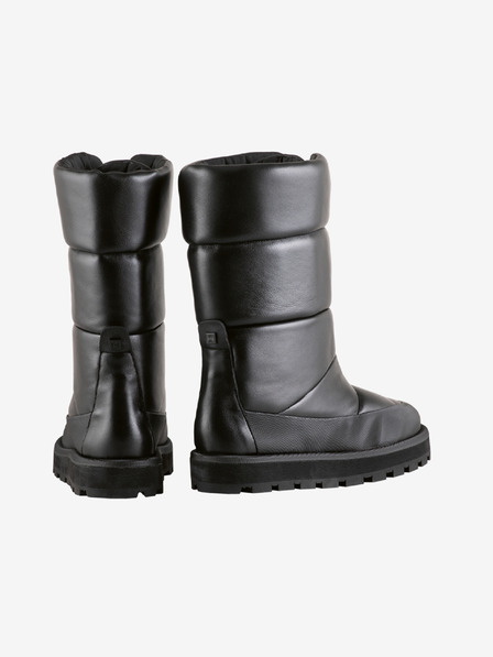 Högl Čierne dámske kožené čižmy Högl Cozy