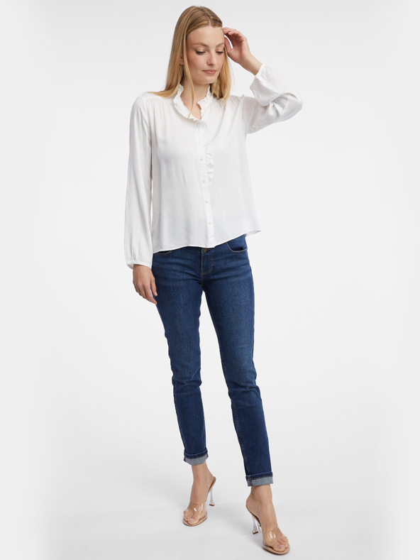 Orsay Biela dámska blúzka ORSAY