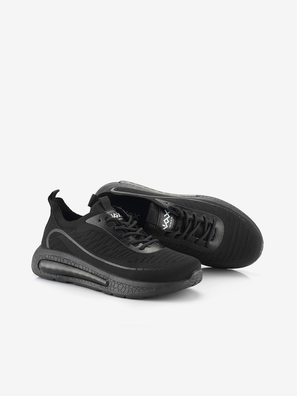 NAX Čierne pánske tenisky NAX Heram