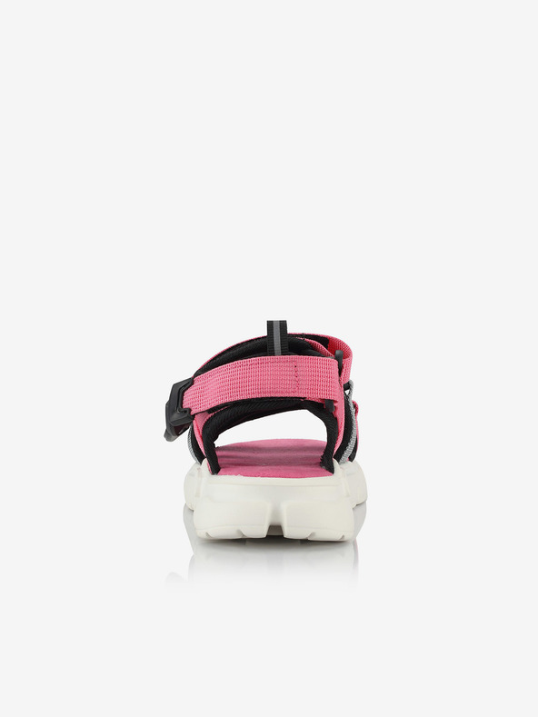NAX Šedo-ružové dievčenské sandále NAX Nesso