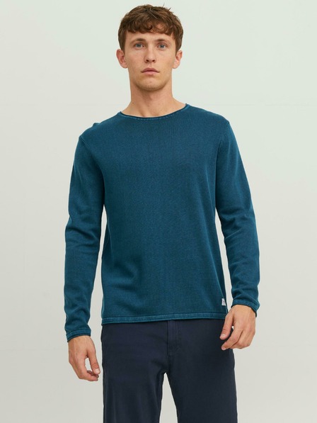 Jack & Jones Petrol Pánsky sveter Jack & Jones Eleo