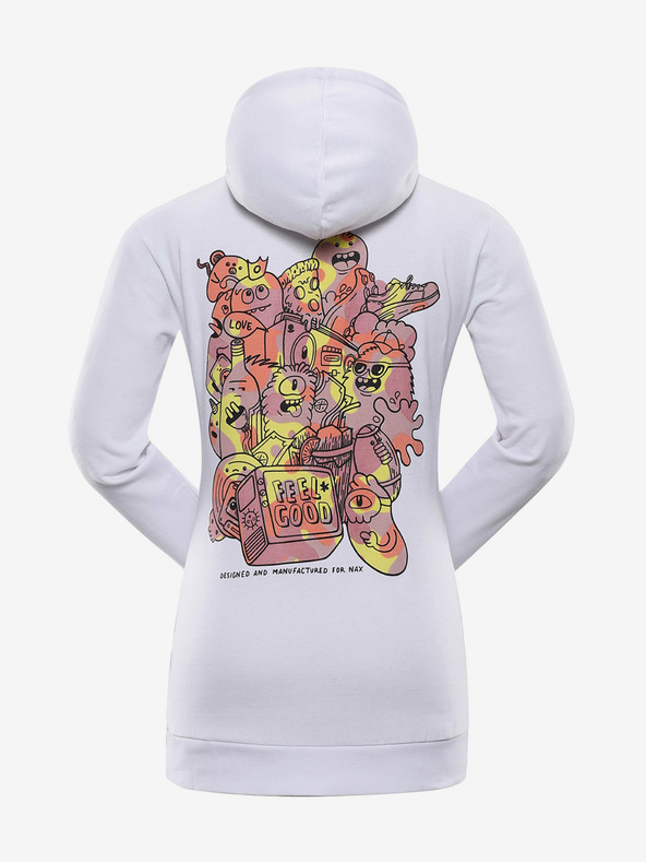 NAX Dámska mikina NAX UKIMA biela