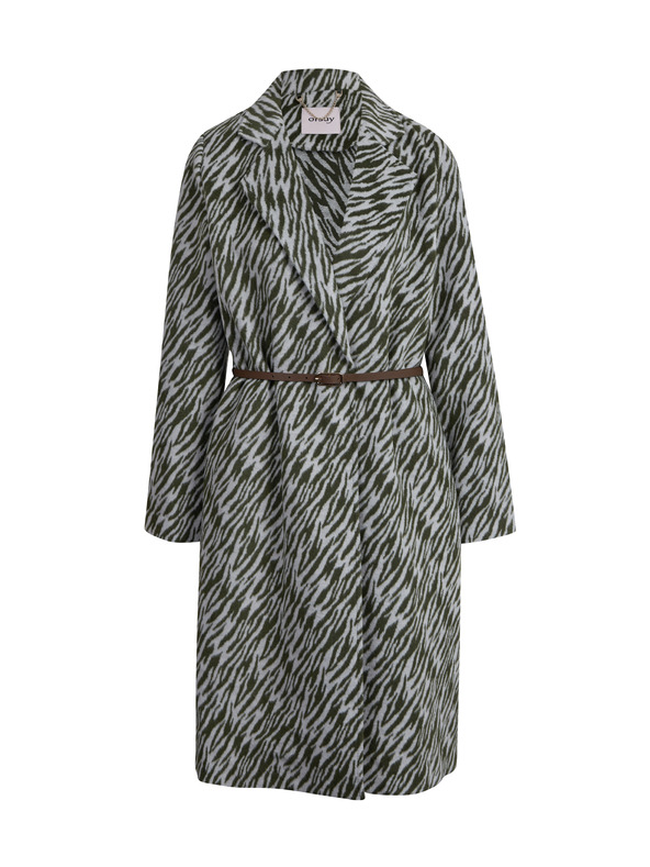 Orsay Bielo-čierny dámsky vzorovaný kabát ORSAY