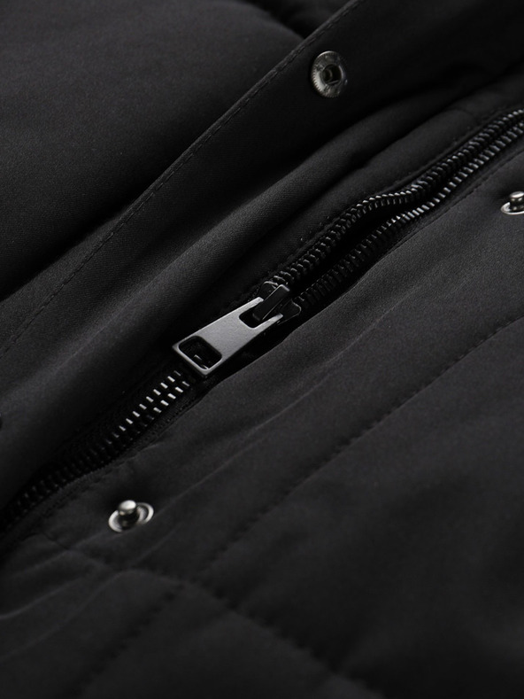 NAX Čierny dámsky zimný kabát NAX KAWERA