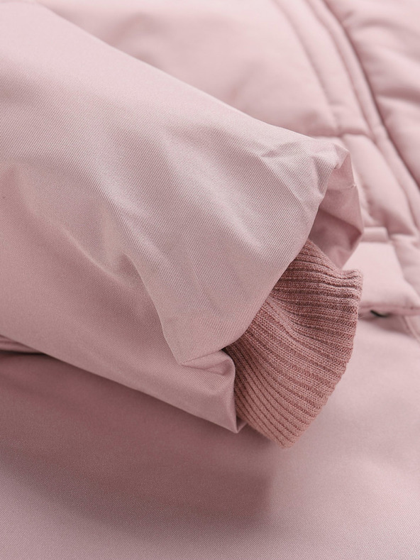 NAX Ružový dámsky zimný kabát NAX KAWERA