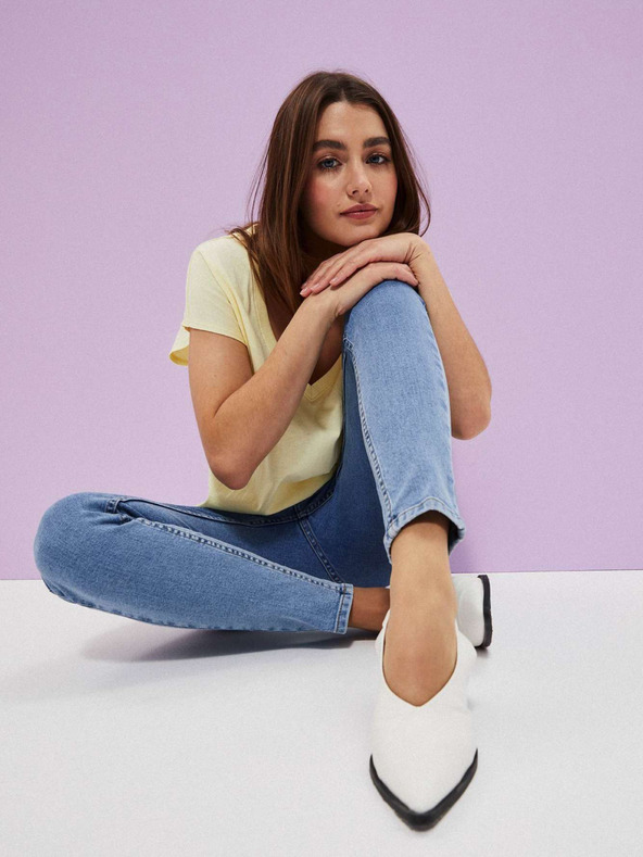 Moodo Modré dámske džínsy Moodo