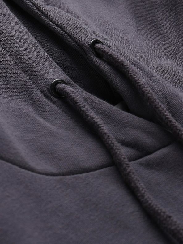 NAX Pánska mikina nax NAX LIMEN sivá