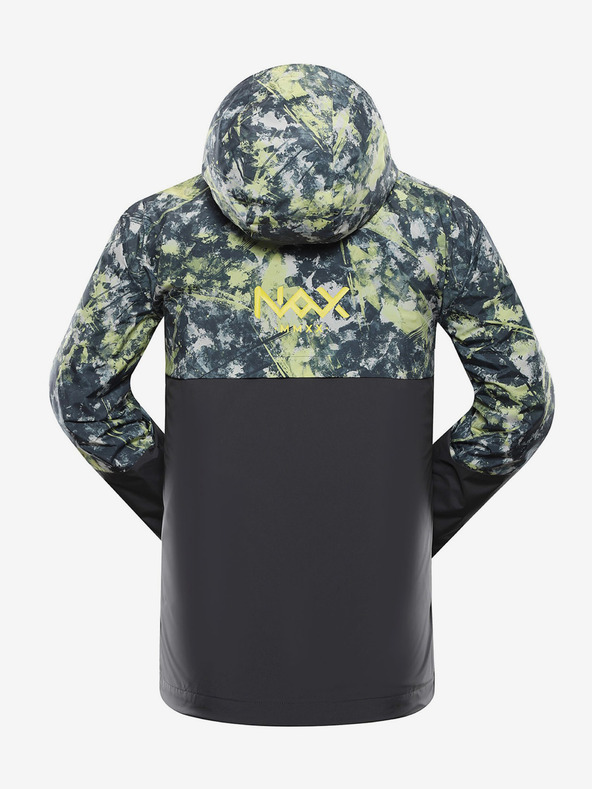 NAX Žlto-čierna pánska vzorovaná bunda NAX ZALEW