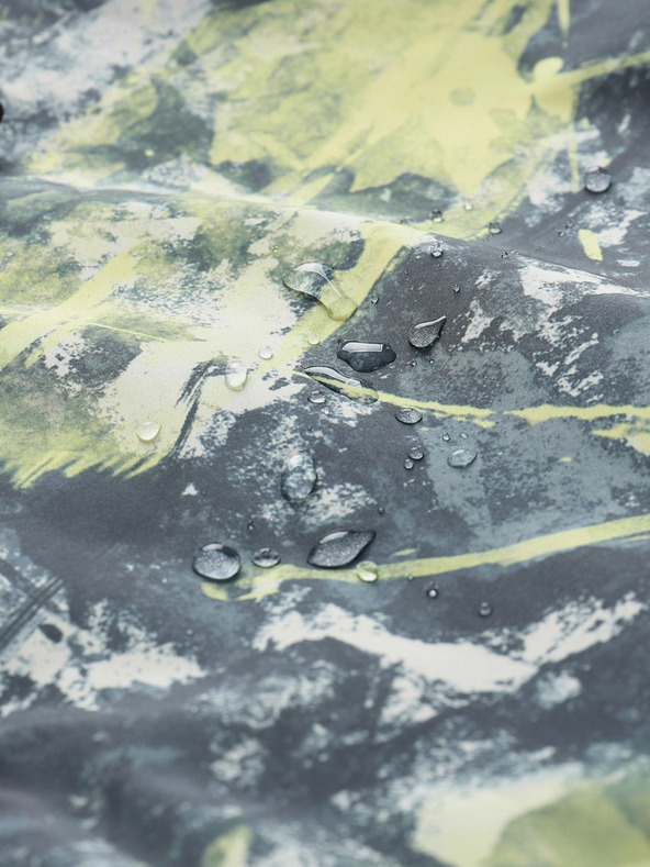 NAX Žlto-čierna pánska vzorovaná bunda NAX ZALEW