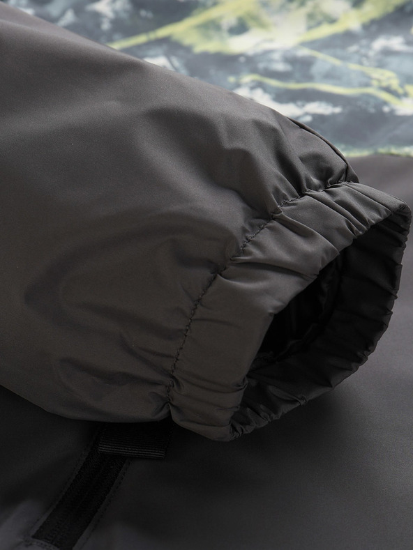 NAX Žlto-čierna pánska vzorovaná bunda NAX ZALEW