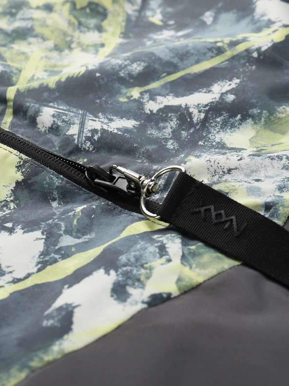 NAX Žlto-čierna pánska vzorovaná bunda NAX ZALEW