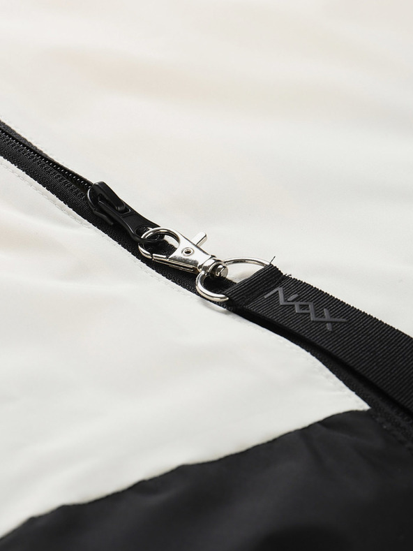 NAX Krémovo-čierna pánska bunda NAX ZALEW