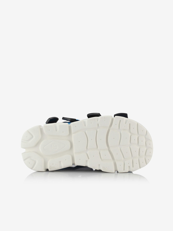 NAX Šedé a modré chlapčenské sandále NAX Nesso