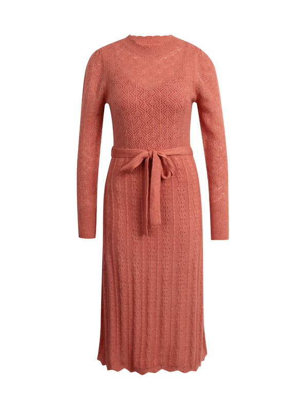 Orsay Tehlové dámske svetrové šaty s prímesou vlny ORSAY