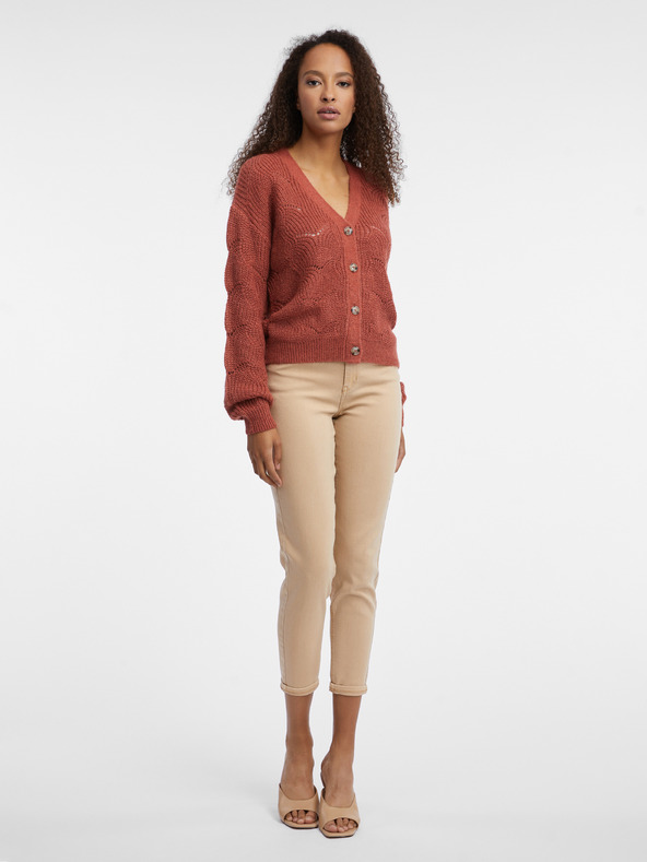 Orsay Tehlový dámsky kardigan ORSAY