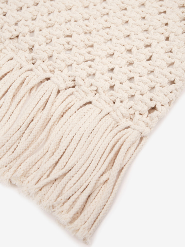 Orsay Biela dámska pletená taška s ozdobnými detailmi ORSAY