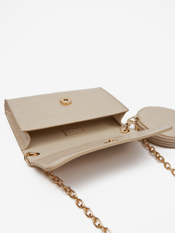 Orsay Béžová dámska crossbody kabelka s krokodílím vzorom ORSAY