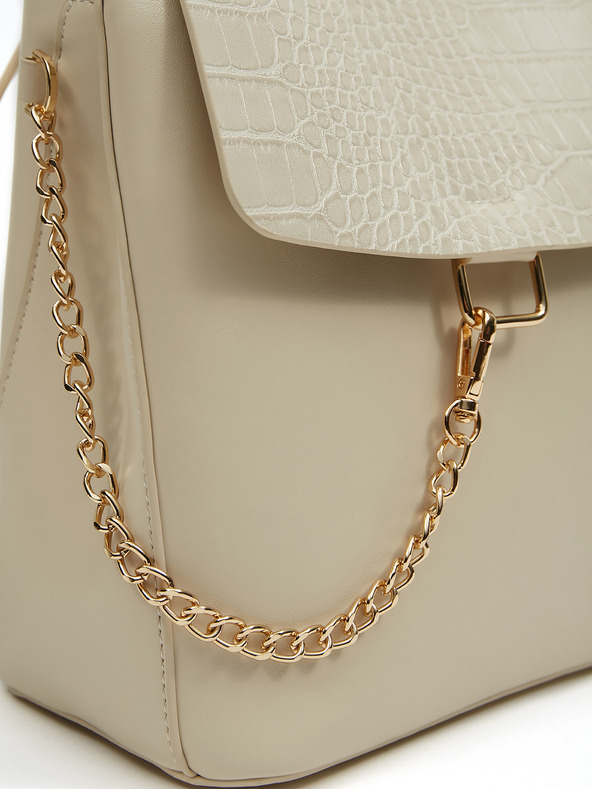 Orsay Béžový dámsky ruksak so vzorom krokodílej kože ORSAY