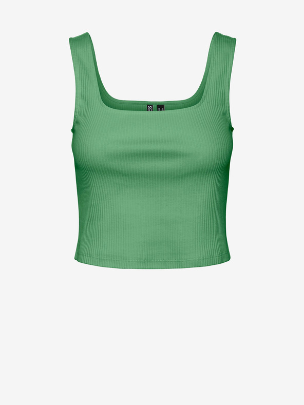 Pieces Zelené dámske tielko Basic Tank Top Pieces Nukisa