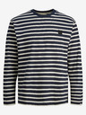 Jack & Jones Tmavomodrá pánska pruhovaná košeľa Jack & Jones Badge