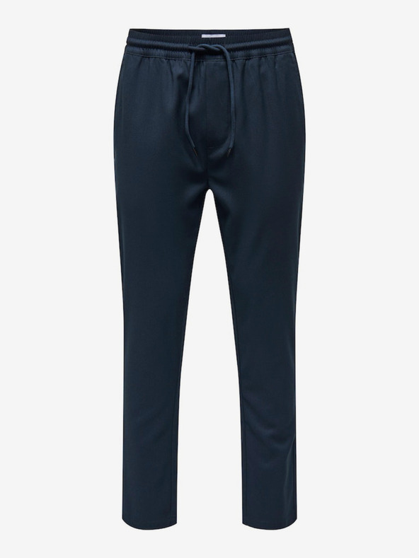 ONLY & SONS Tmavomodré pánske nohavice ONLY & SONS Linus