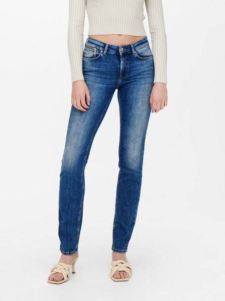 ONLY Modré dámske slim fit džínsy ONLY Eva