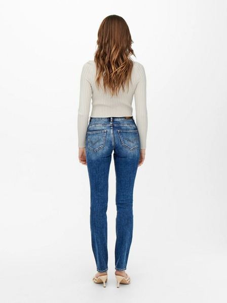 ONLY Modré dámske slim fit džínsy ONLY Eva