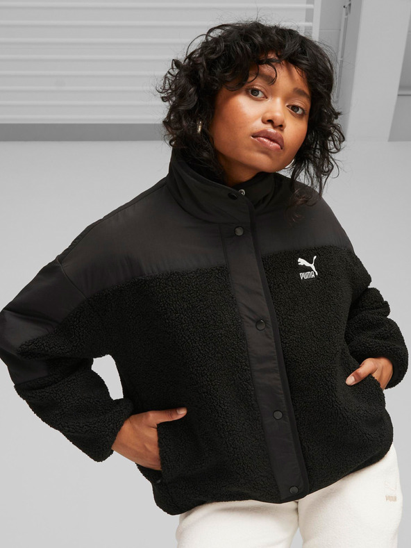 Puma Čierna bunda Puma Classics Sherpa