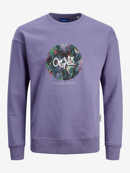 Jack & Jones Fialová chlapčenská mikina Jack & Jones Silver