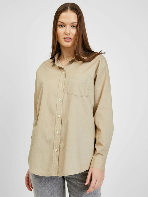 GAP Bavlnená košeľa oversize GAP