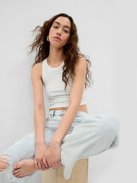 GAP Krátky tielkový crop top GAP