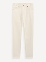 Celio Krémové pánske slim fit džínsy Celio C25 Dolasi