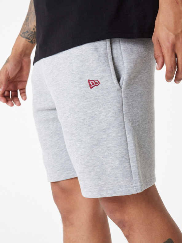 New Era Šedé pánske šortky New Era League essentials NEYYAN