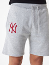 New Era Šedé pánske šortky New Era League essentials NEYYAN